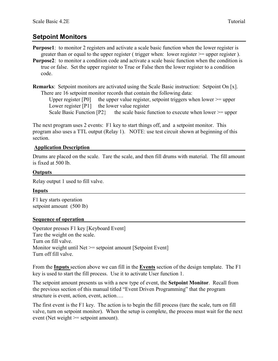 Setpoint monitors | Industrial Data Systems IDS Scale Basic User Manual | Page 16 / 53