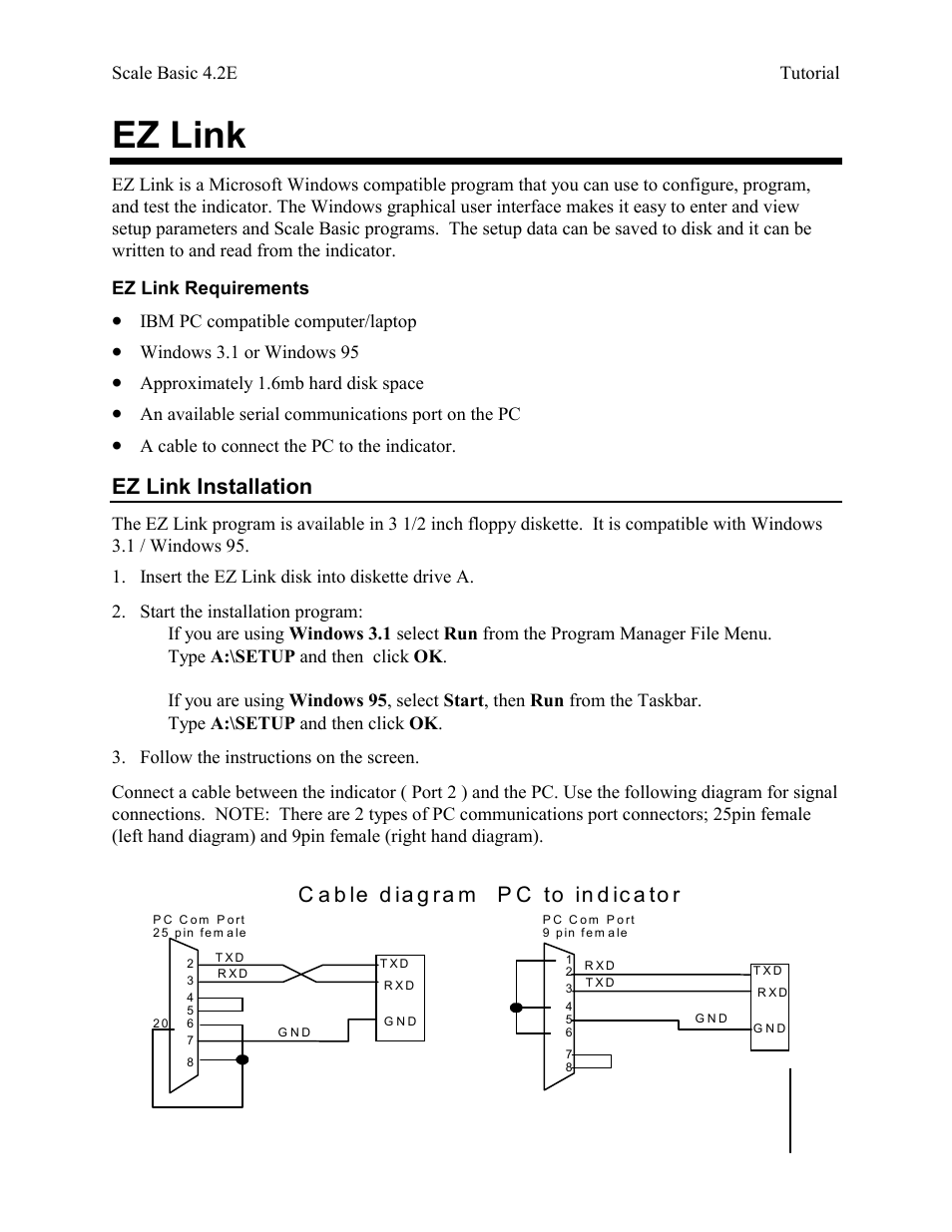 Ez link, Ez link installation | Industrial Data Systems IDS Scale Basic User Manual | Page 4 / 53