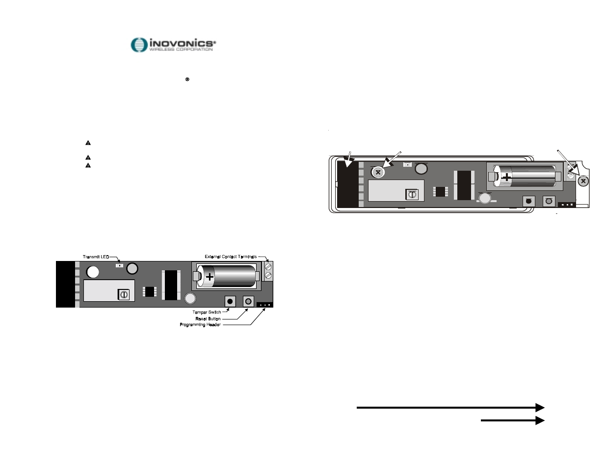 Inovonics FA250 User Manual | 2 pages