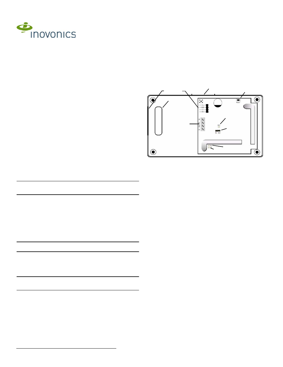 Inovonics EN4000 User Manual | 1 page