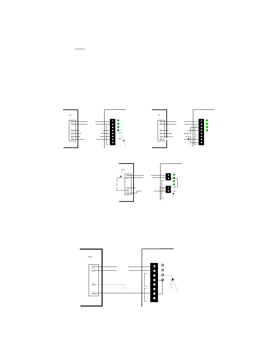 Receiver operation, Warning: to clear a latched fault or alarm, press, Activated led | Reset, Fa404r, 3-way configuration panel, Resistor provided with hardwire panel | Inovonics FA404 User Manual | Page 5 / 9