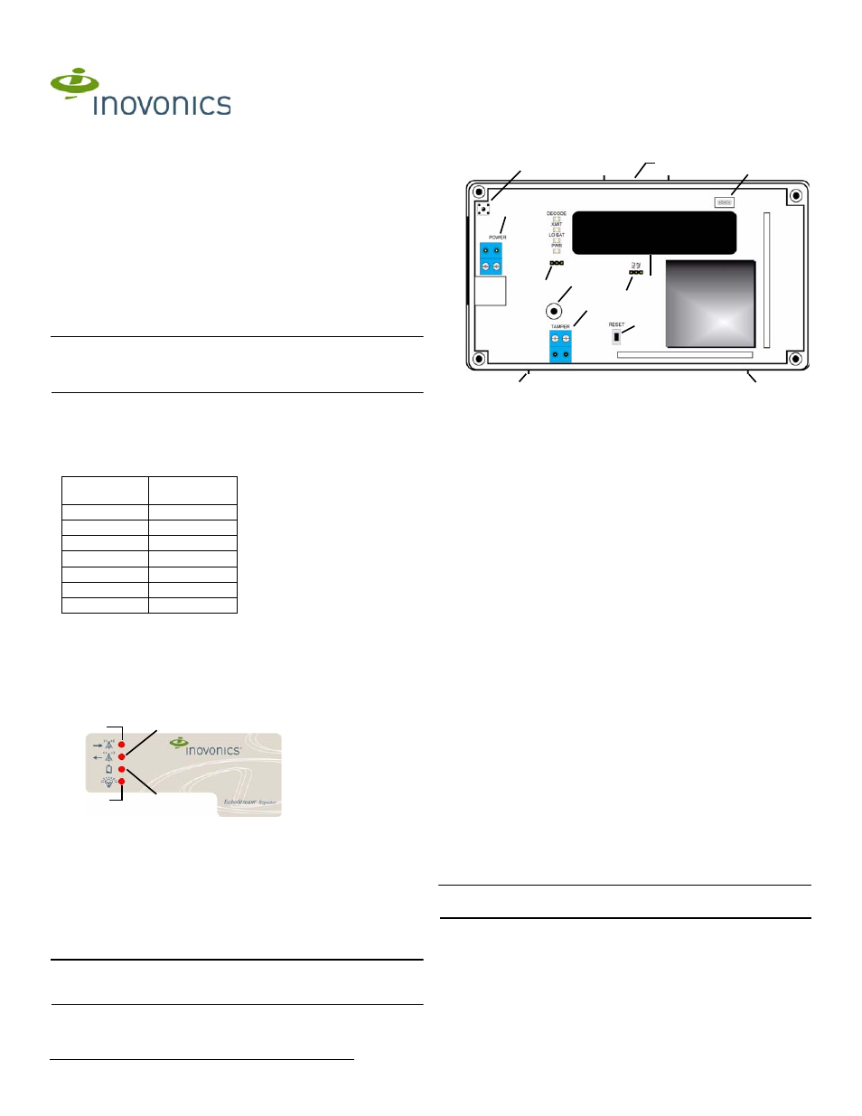 Inovonics EN5040-20T User Manual | 3 pages