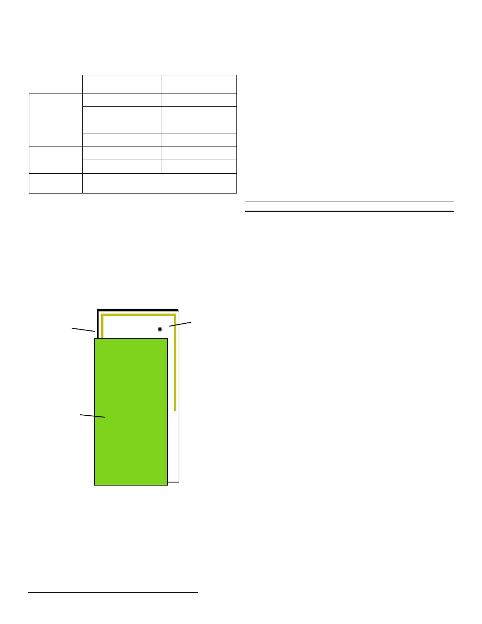 6 one-way serial rf module requirements, 7 compliance requirements, 8 fcc part 15 and industry canada compliance | 1 timing requirements, 2 power requirements, 3 low battery condition, 4 temperature range, 5 rf network compatibility, 6 payload size, 7 input requirements | Inovonics EN1941XS User Manual | Page 2 / 5
