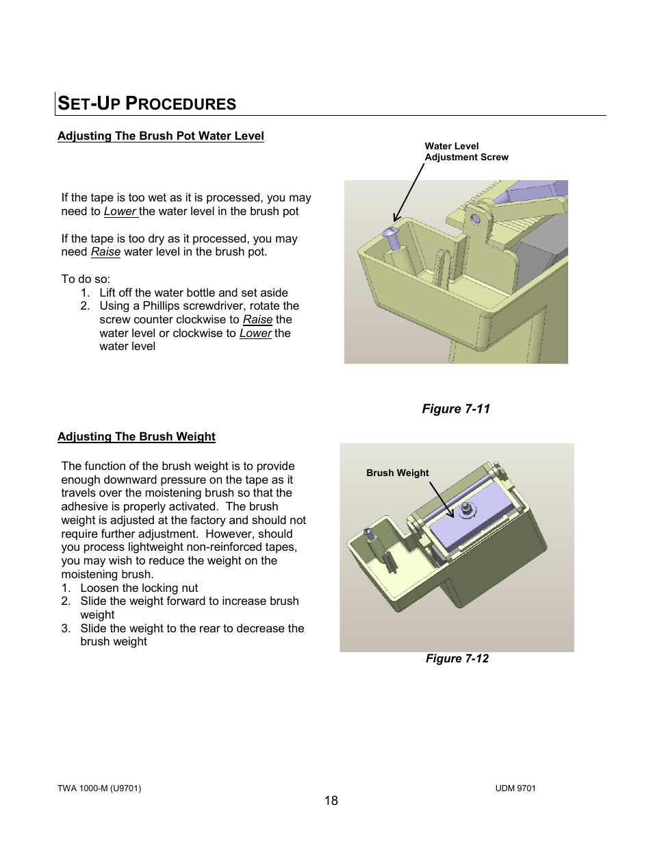 Rocedures | Intertape Polymer Group (IPG) TWA 1000-M User Manual | Page 18 / 60
