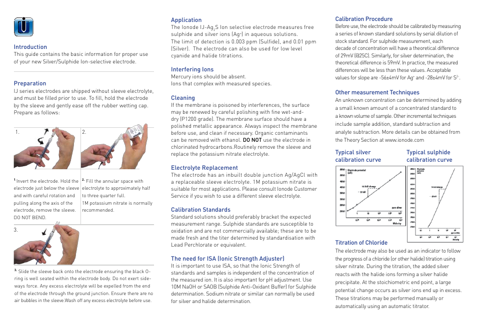 Ionode IJ-Ag2S Sulphide User Manual | Page 2 / 2