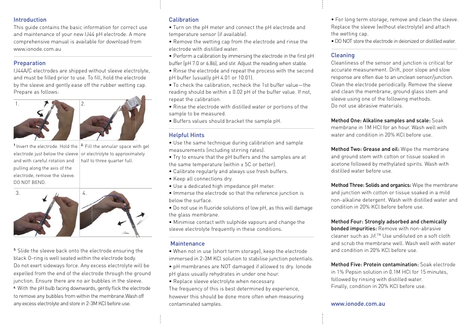 Ionode IJ pH User Manual | Page 2 / 2