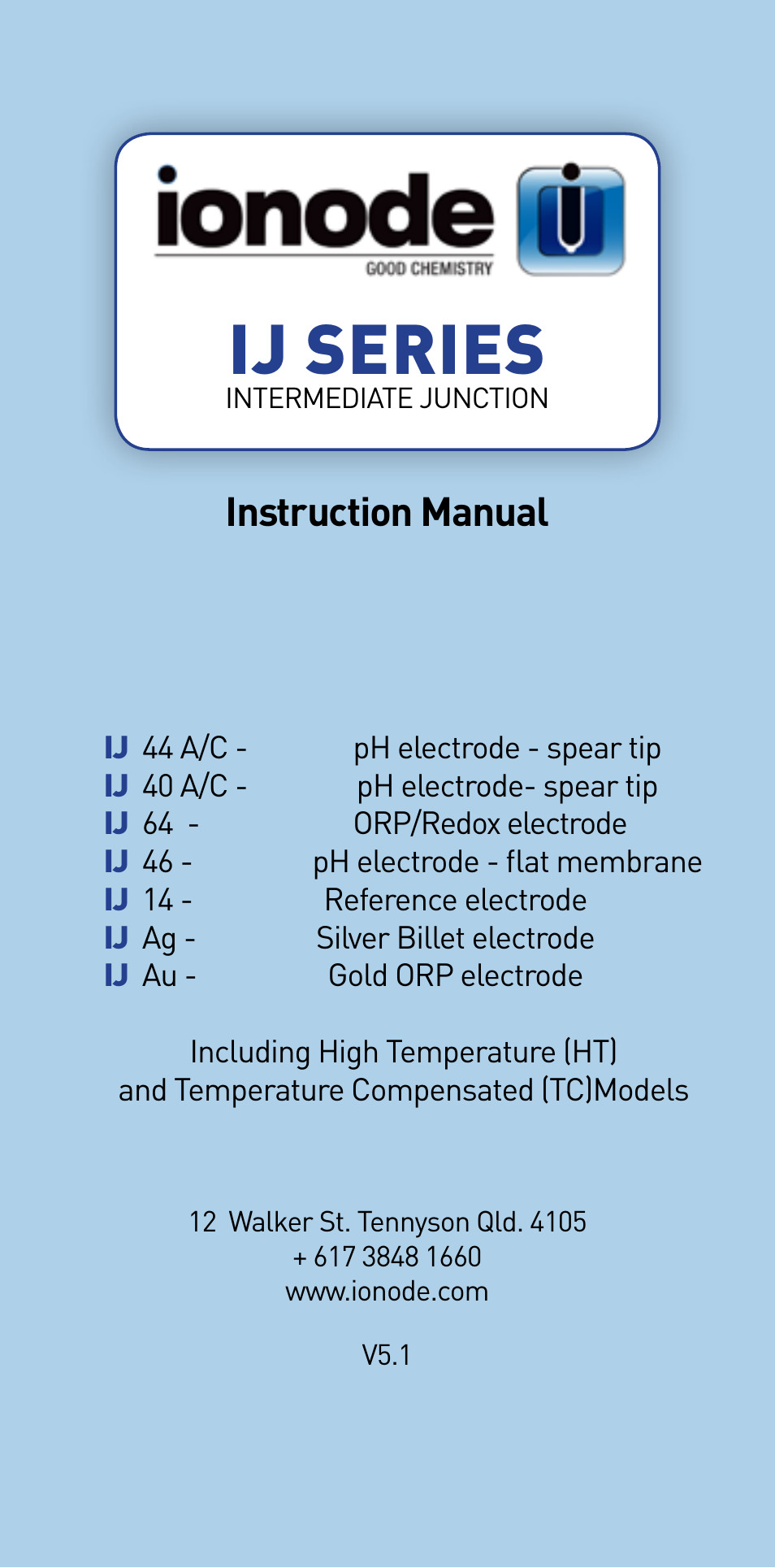 Ionode IJ pH V5.1 User Manual | 44 pages