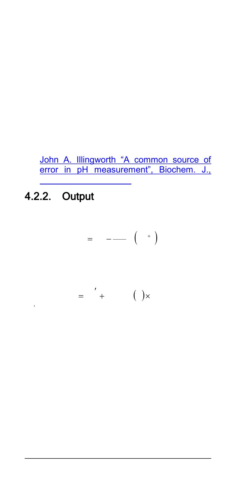 Output | Ionode IJ pH V5.1 User Manual | Page 11 / 44