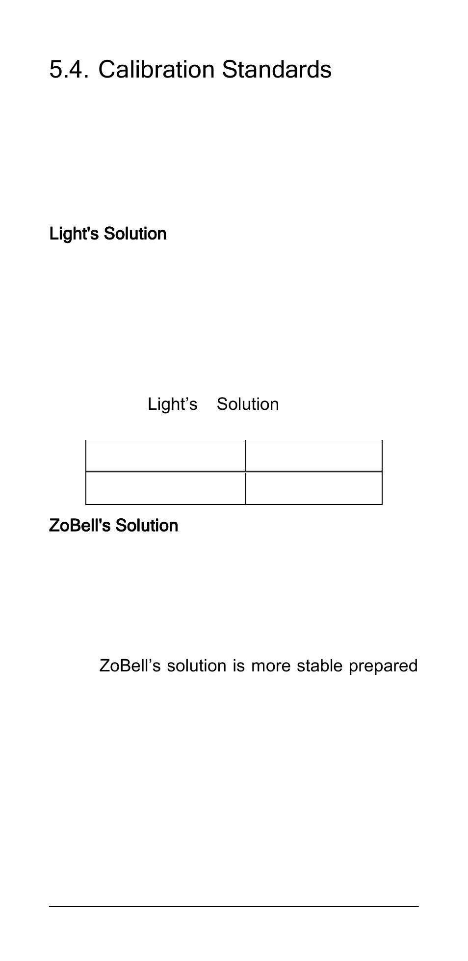 Calibration standards | Ionode IJ pH V5.1 User Manual | Page 36 / 44
