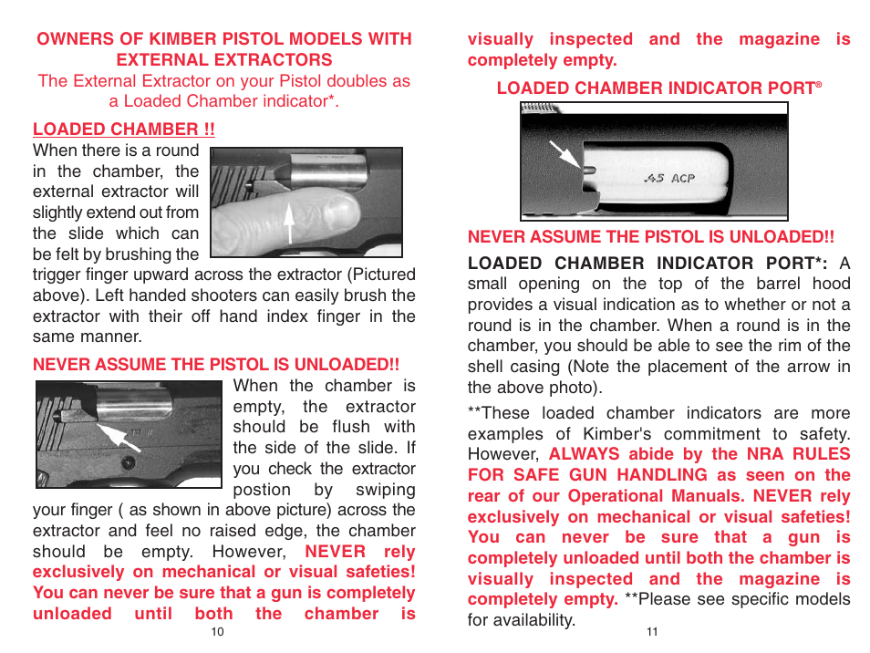 Kimber Full-Size 1911 Pistols User Manual | Page 5 / 18