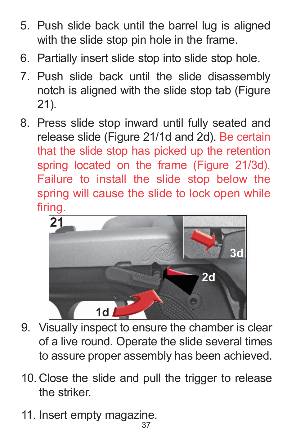 Kimber Solo User Manual | Page 37 / 48