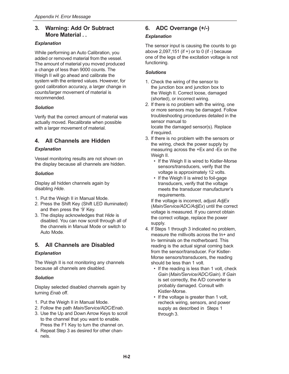 Kistler-Morse KM Weigh II User Manual | Page 118 / 120