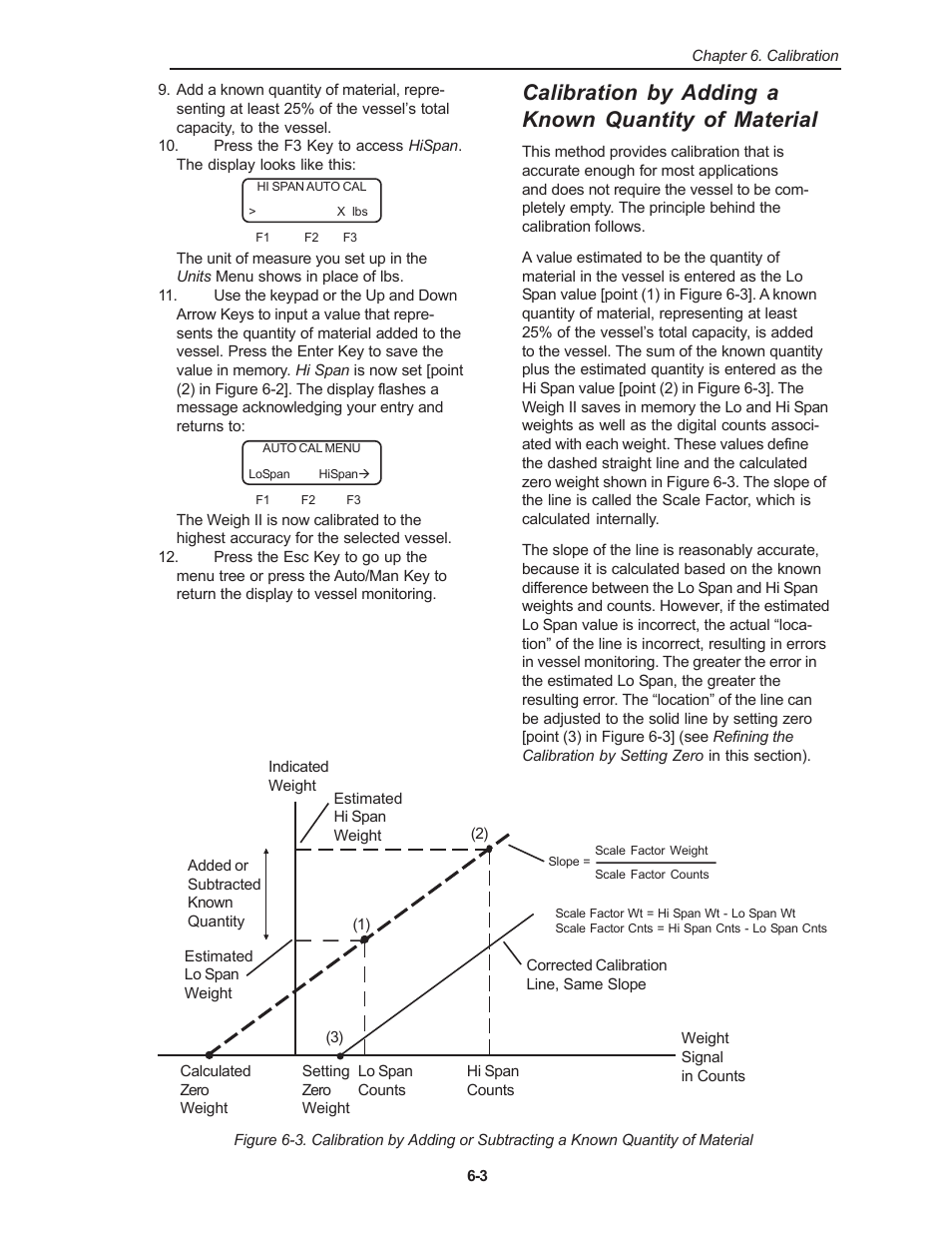 Calibration by adding a known quantity of material | Kistler-Morse KM Weigh II User Manual | Page 41 / 120