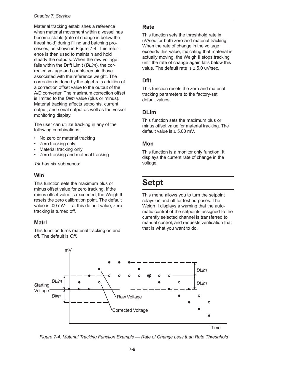 Setpt | Kistler-Morse KM Weigh II User Manual | Page 56 / 120