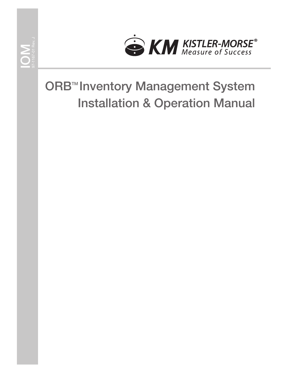 Kistler-Morse KM ORB User Manual | 24 pages