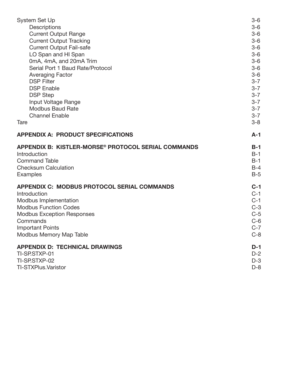 Kistler-Morse KM STXPlus User Manual | Page 4 / 76