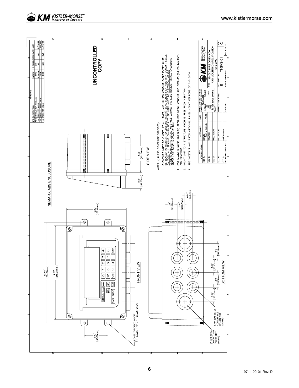 Kistler-Morse KM SVS2000 User Manual | Page 10 / 89