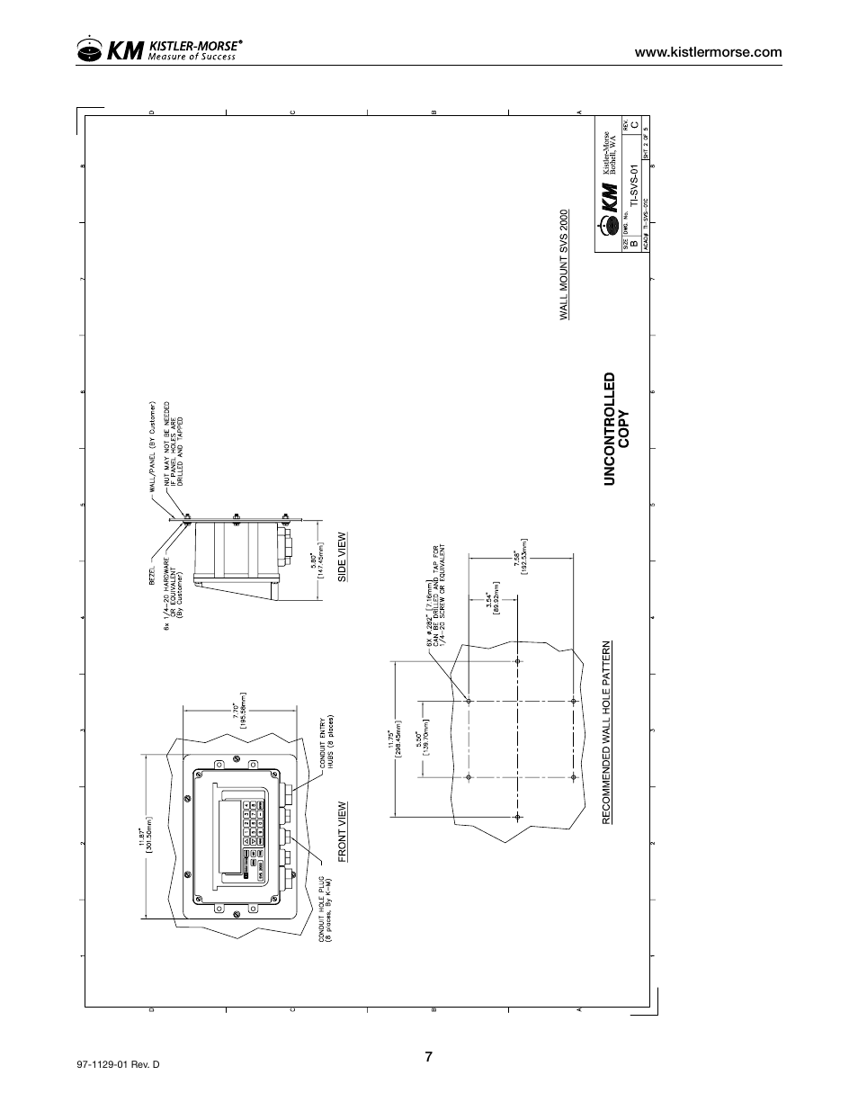 Kistler-Morse KM SVS2000 User Manual | Page 11 / 89