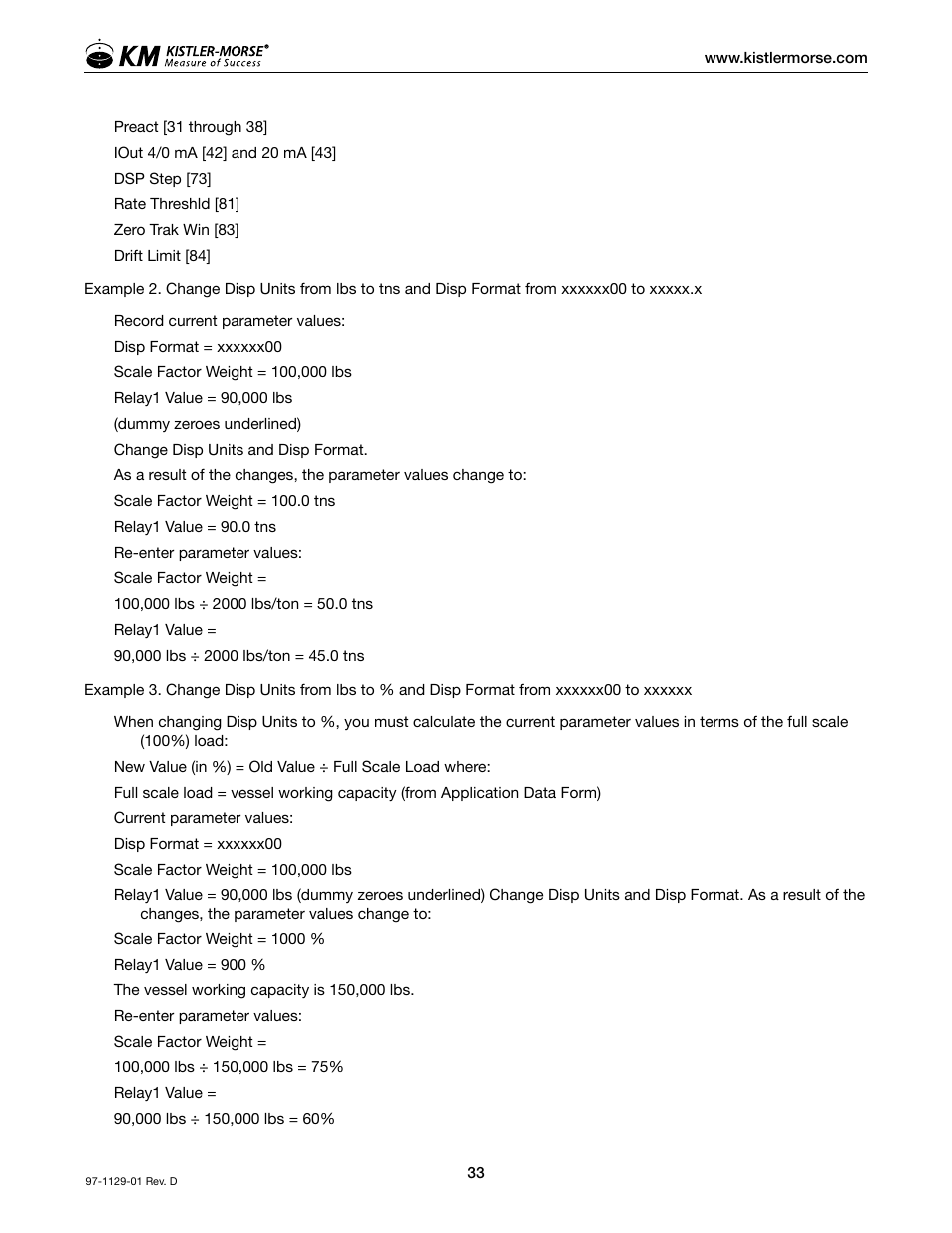 Kistler-Morse KM SVS2000 User Manual | Page 37 / 89