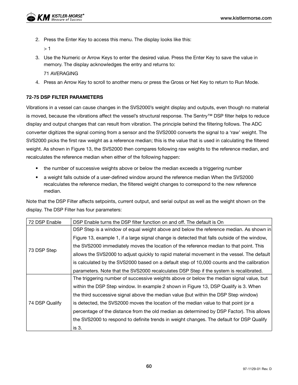 Kistler-Morse KM SVS2000 User Manual | Page 64 / 89
