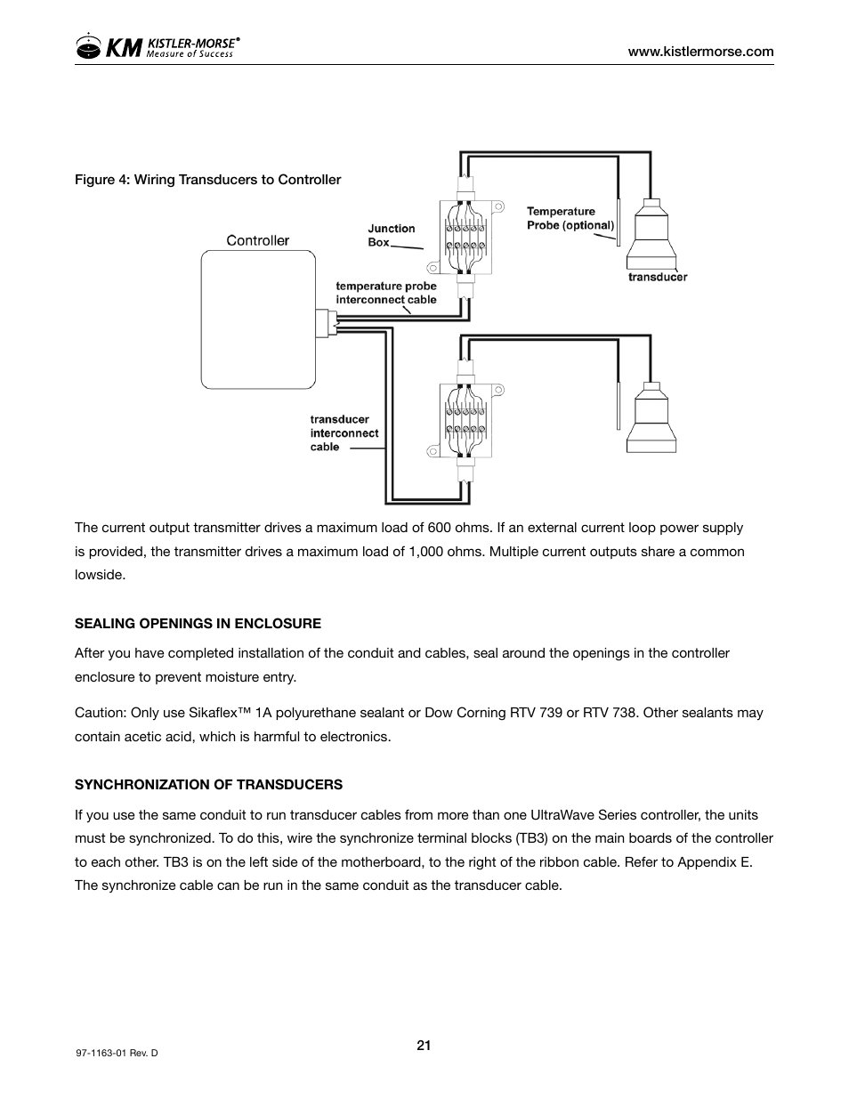 Kistler-Morse KM ultrawave User Manual | Page 25 / 96