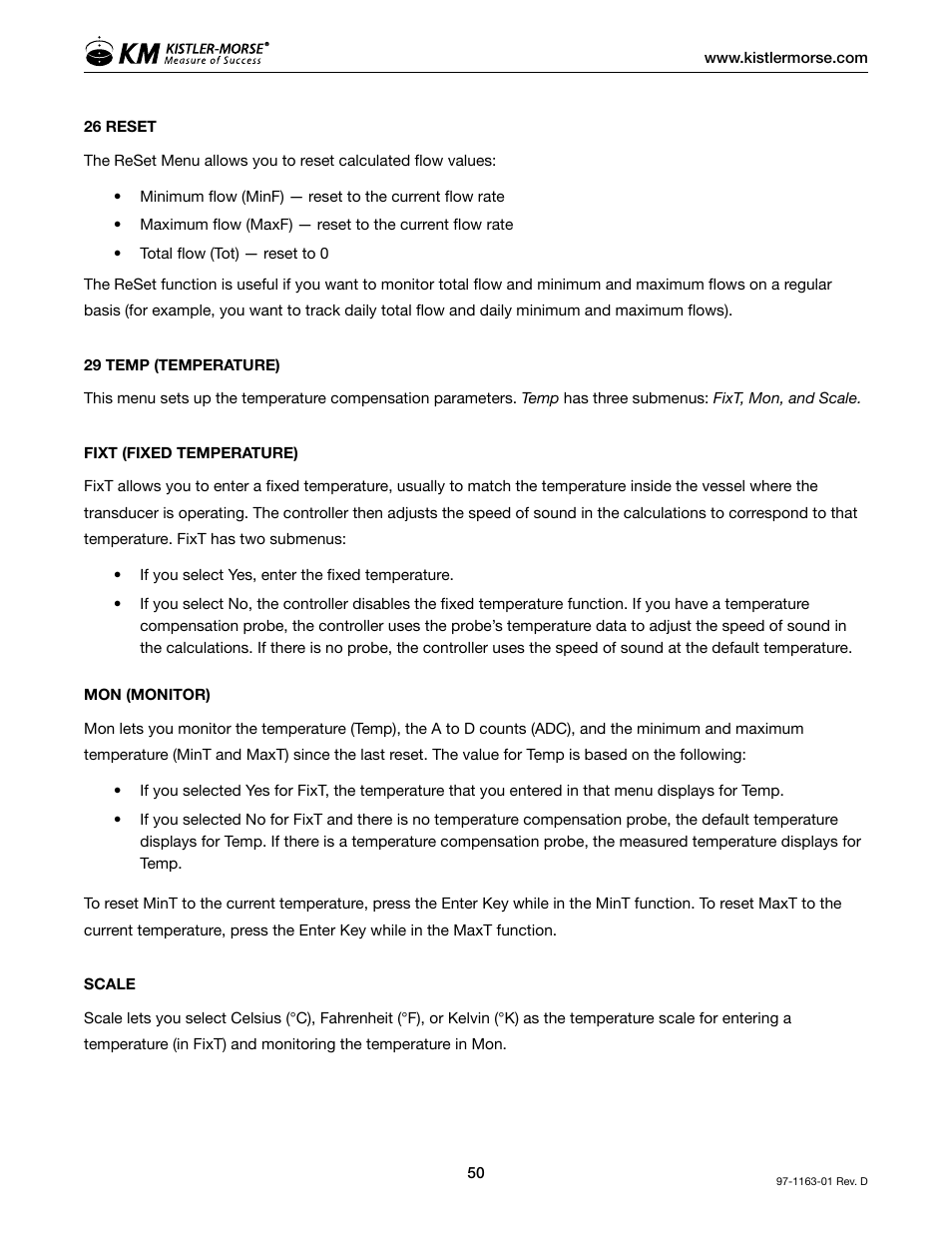Kistler-Morse KM ultrawave User Manual | Page 54 / 96