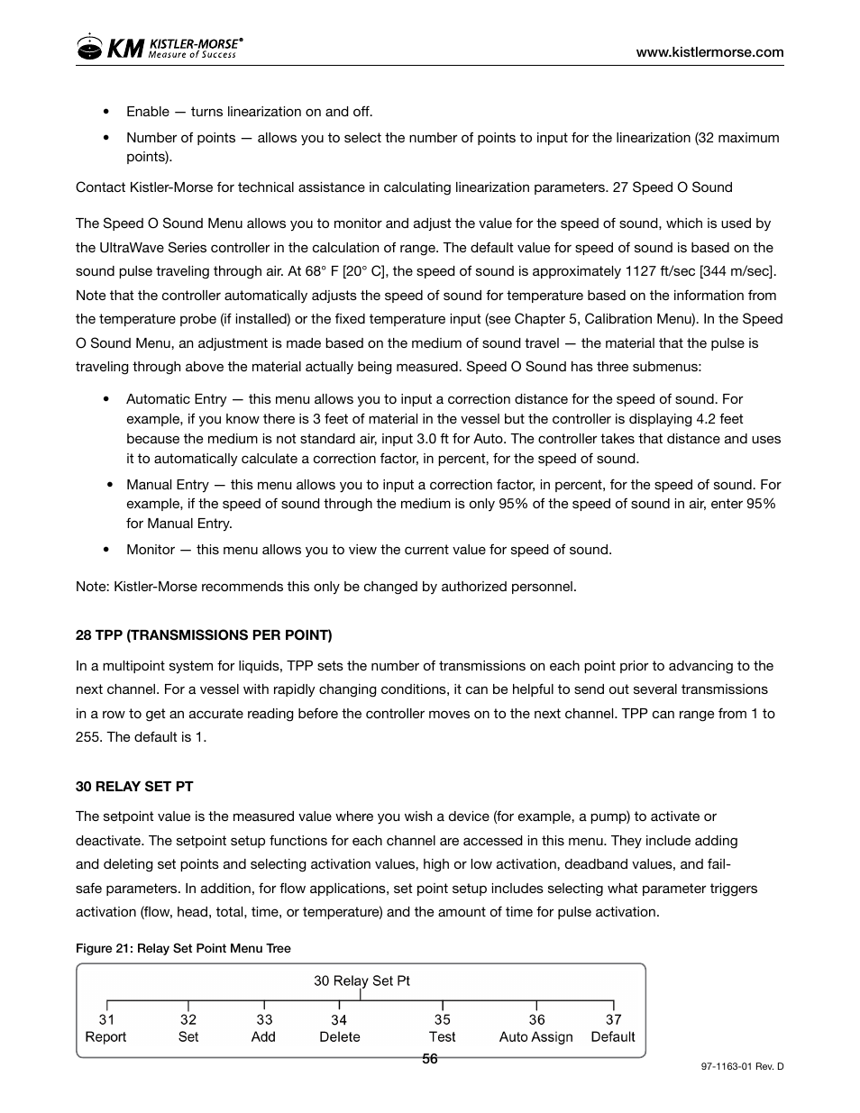 Kistler-Morse KM ultrawave User Manual | Page 60 / 96