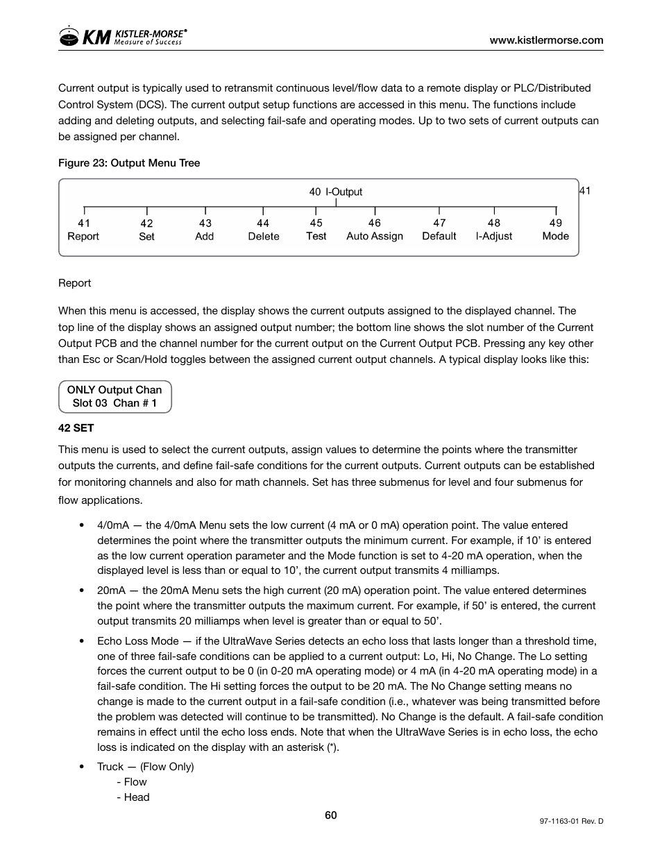 Kistler-Morse KM ultrawave User Manual | Page 64 / 96