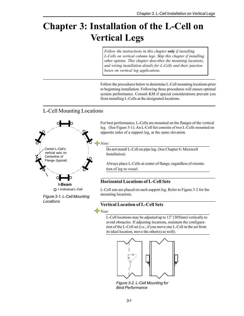 L-cell mounting locations | Kistler-Morse KM L-Cell Bolt-On User Manual | Page 15 / 98