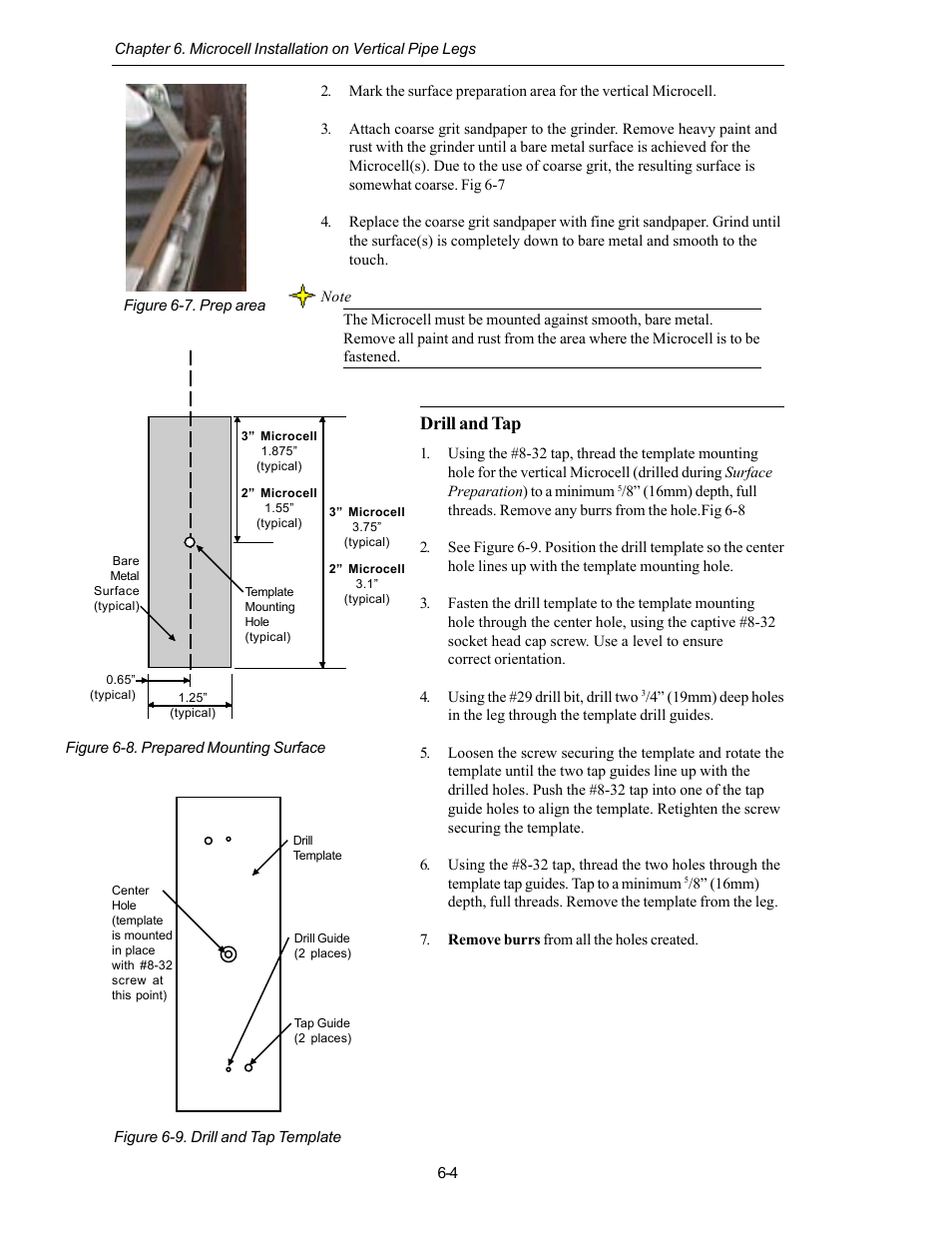 Drill and tap | Kistler-Morse KM L-Cell Bolt-On User Manual | Page 61 / 98