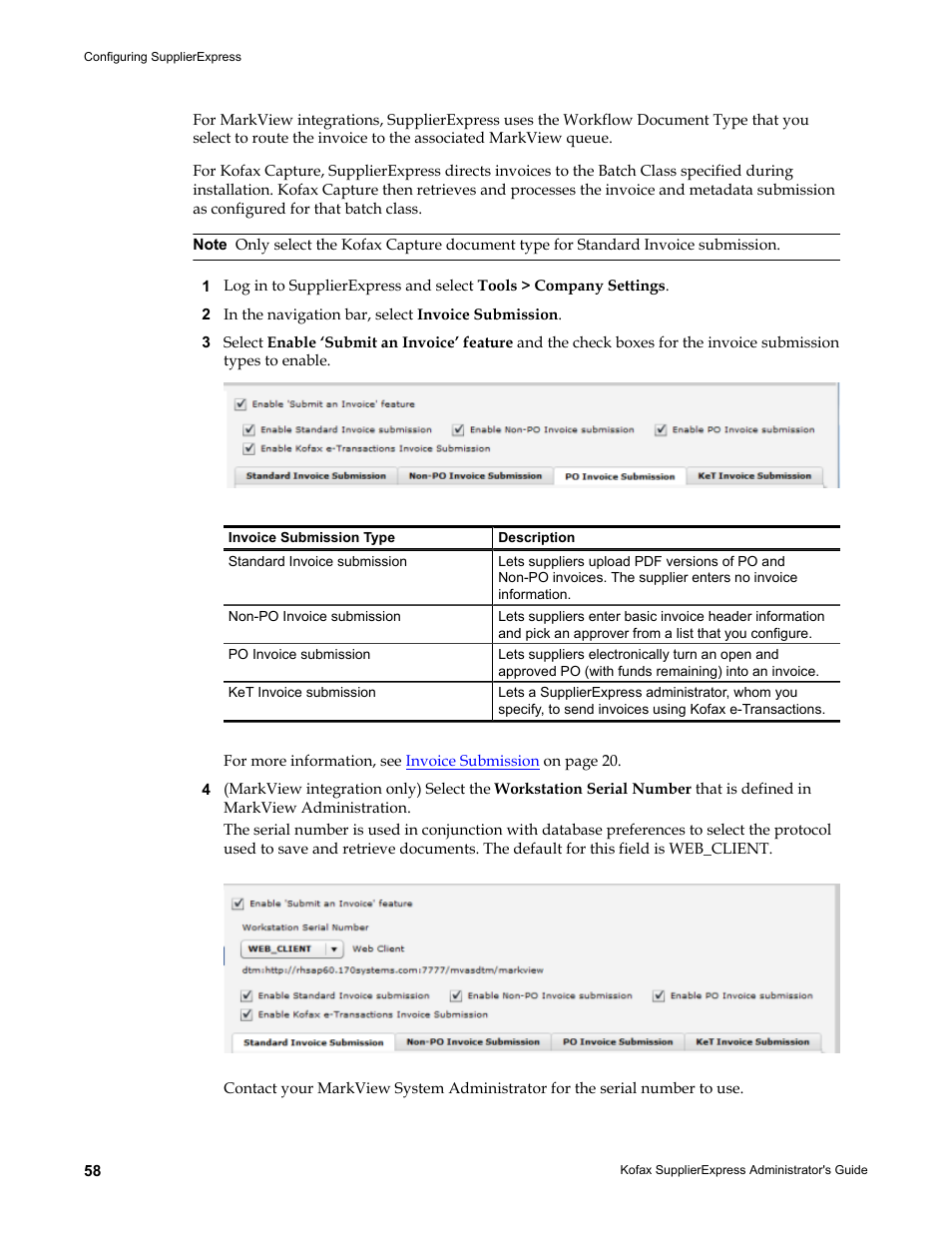 Kofax SupplierExpress User Manual | Page 58 / 94