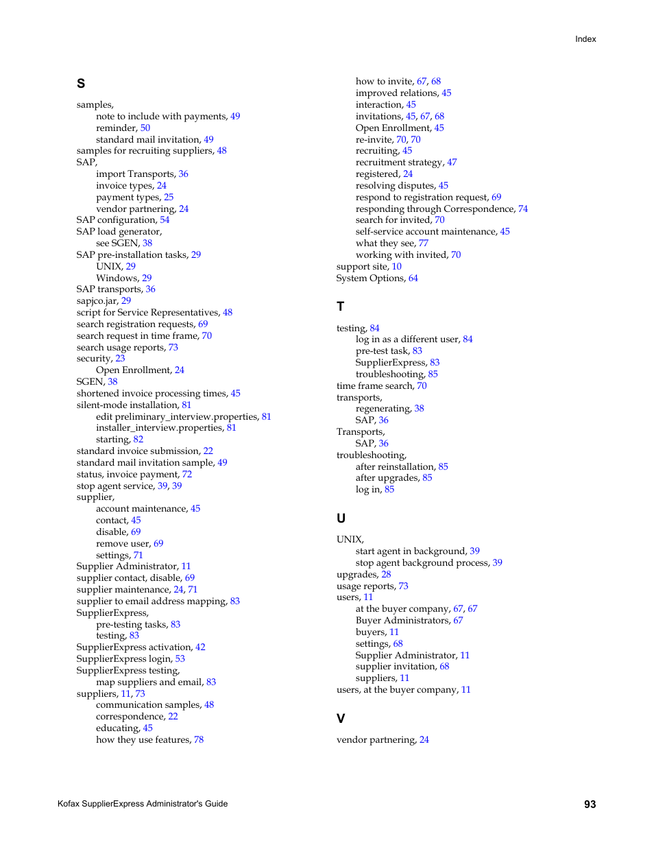 Kofax SupplierExpress User Manual | Page 93 / 94