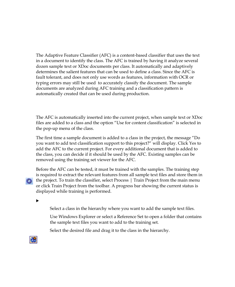 Adaptive feature classifier, Concept, Set up | Kofax Getting Started with Ascent Xtrata Pro User Manual | Page 103 / 623