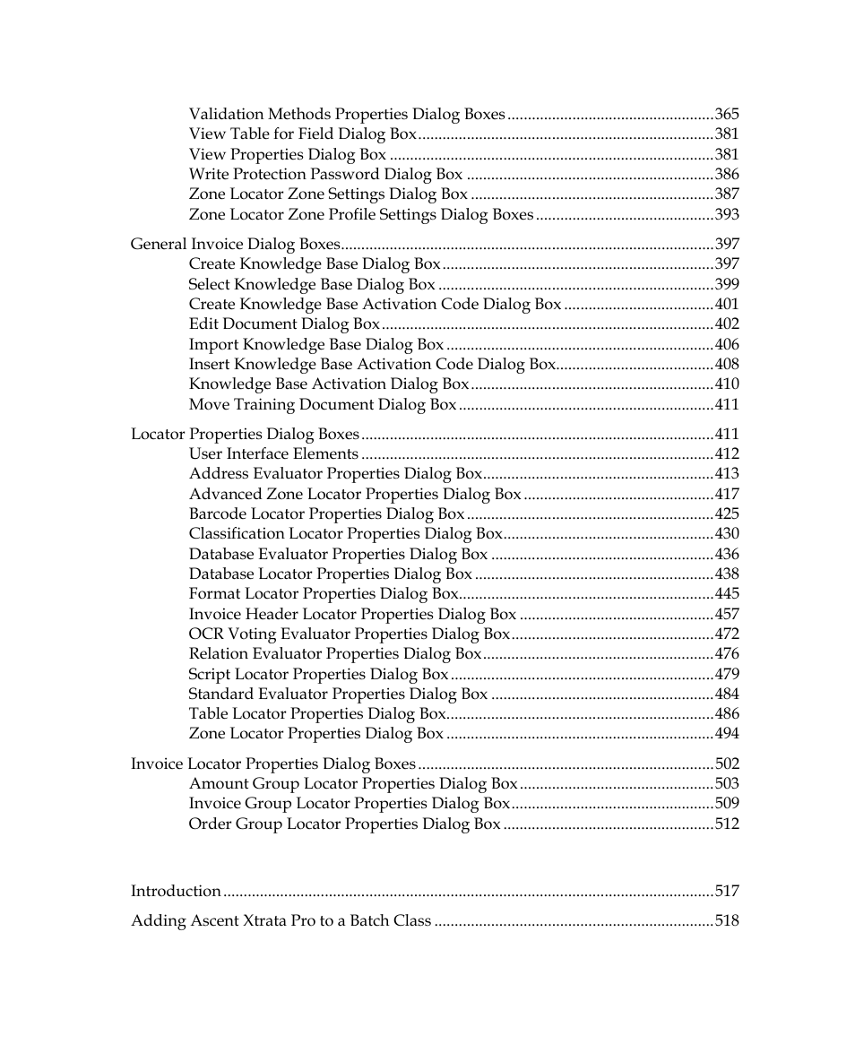 Kofax Getting Started with Ascent Xtrata Pro User Manual | Page 12 / 623