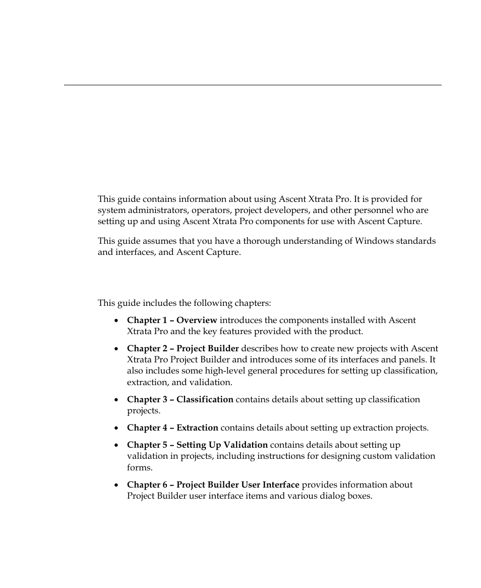 How to use this guide, Introduction, How this guide is organized | Kofax Getting Started with Ascent Xtrata Pro User Manual | Page 15 / 623