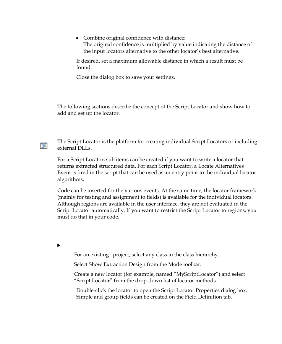 Script locator, Concept, Properties | Kofax Getting Started with Ascent Xtrata Pro User Manual | Page 206 / 623