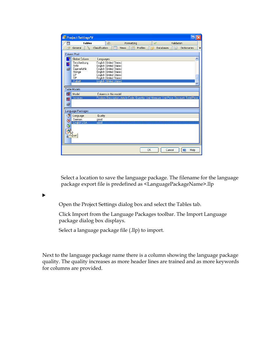 Language package quality | Kofax Getting Started with Ascent Xtrata Pro User Manual | Page 219 / 623