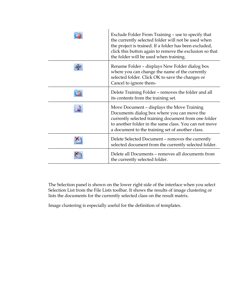 Selection panel | Kofax Getting Started with Ascent Xtrata Pro User Manual | Page 300 / 623