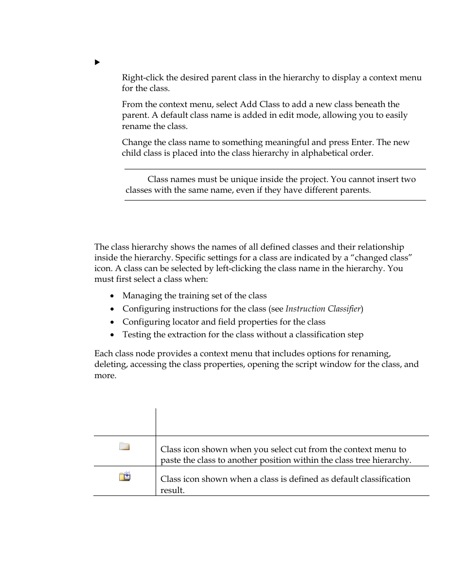 Class hierarchy | Kofax Getting Started with Ascent Xtrata Pro User Manual | Page 74 / 623