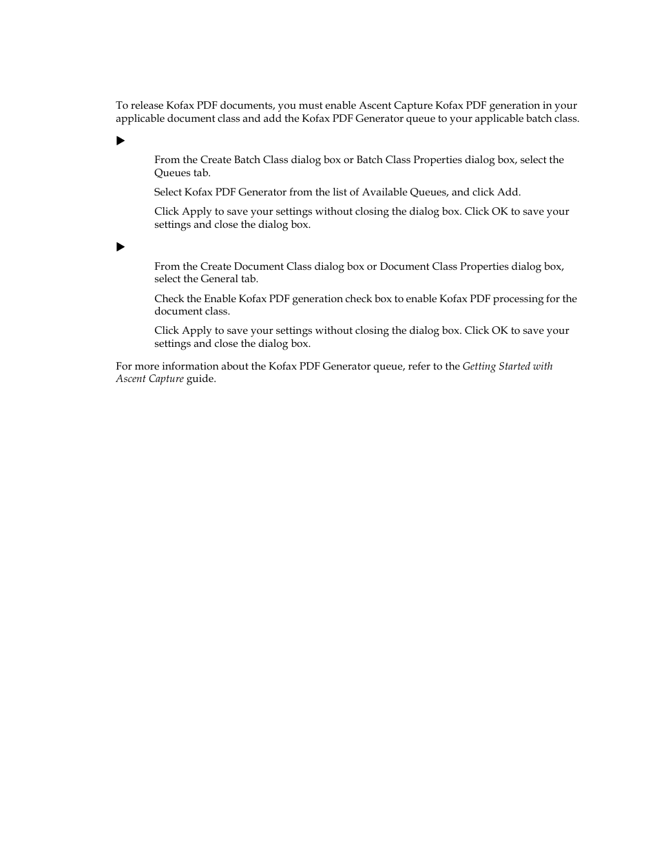 Kofax pdf options | Kofax Ascen 7.0 Release Script User Manual | Page 12 / 32