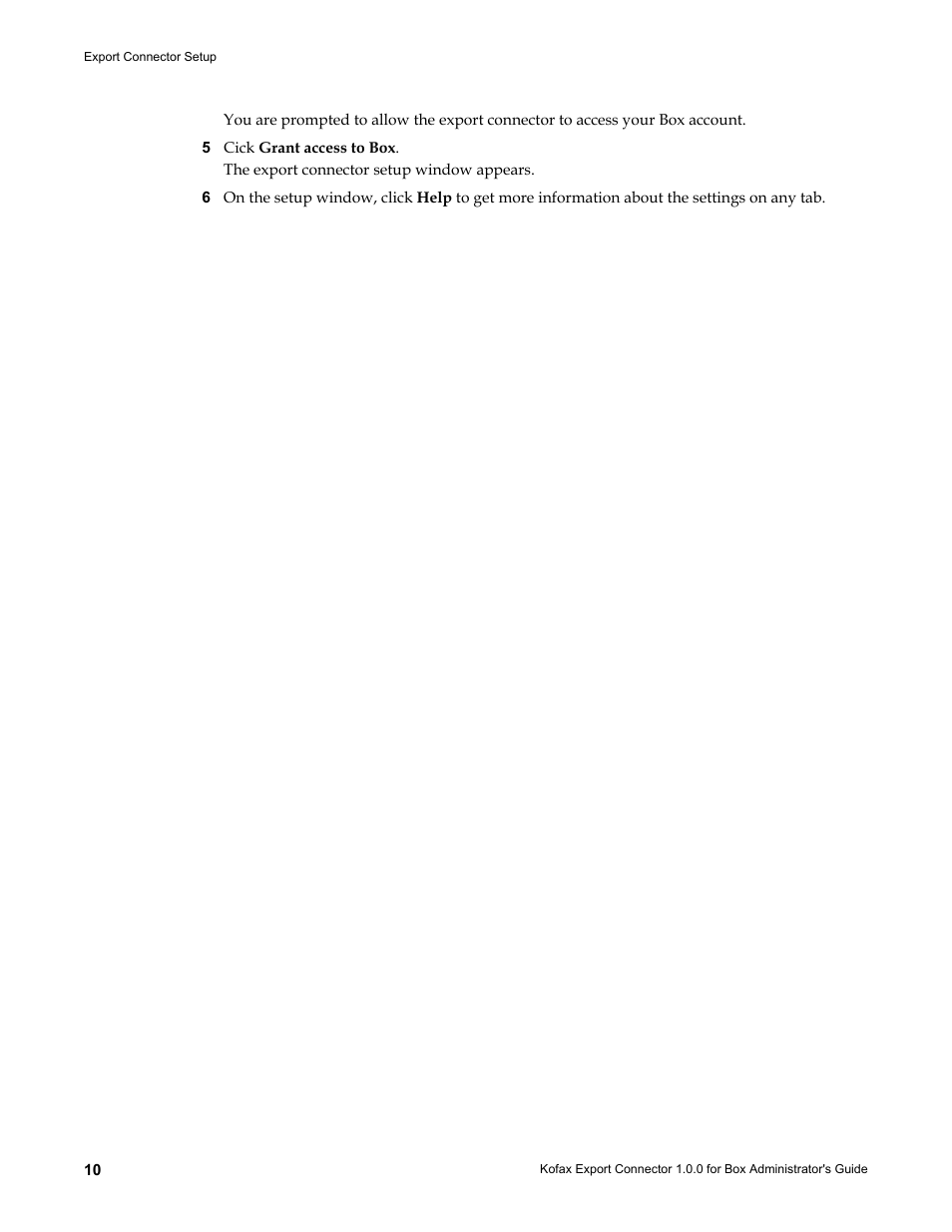 Kofax Export Connector 1.0.0 User Manual | Page 10 / 10
