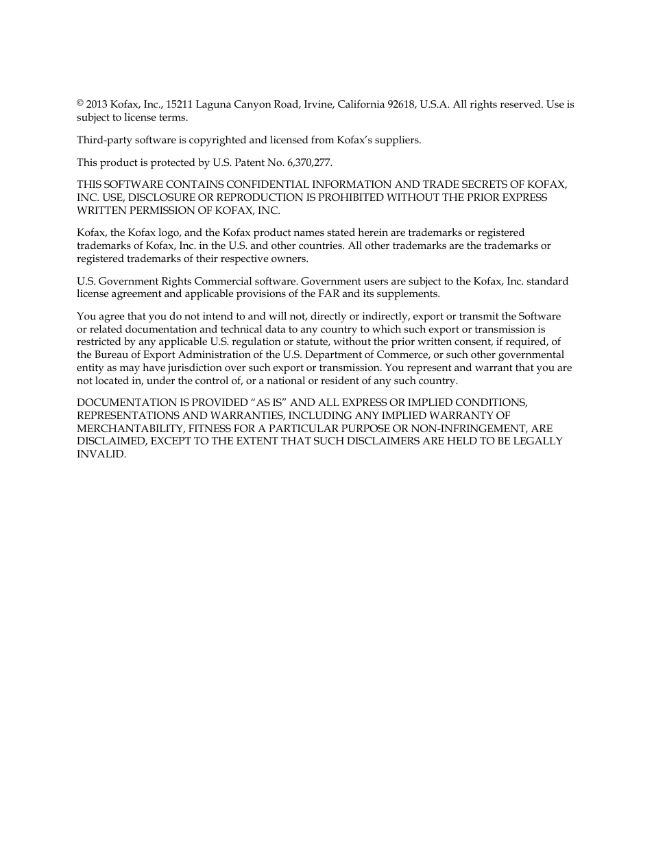 Kofax Export Connector 1.0.0 User Manual | Page 2 / 10