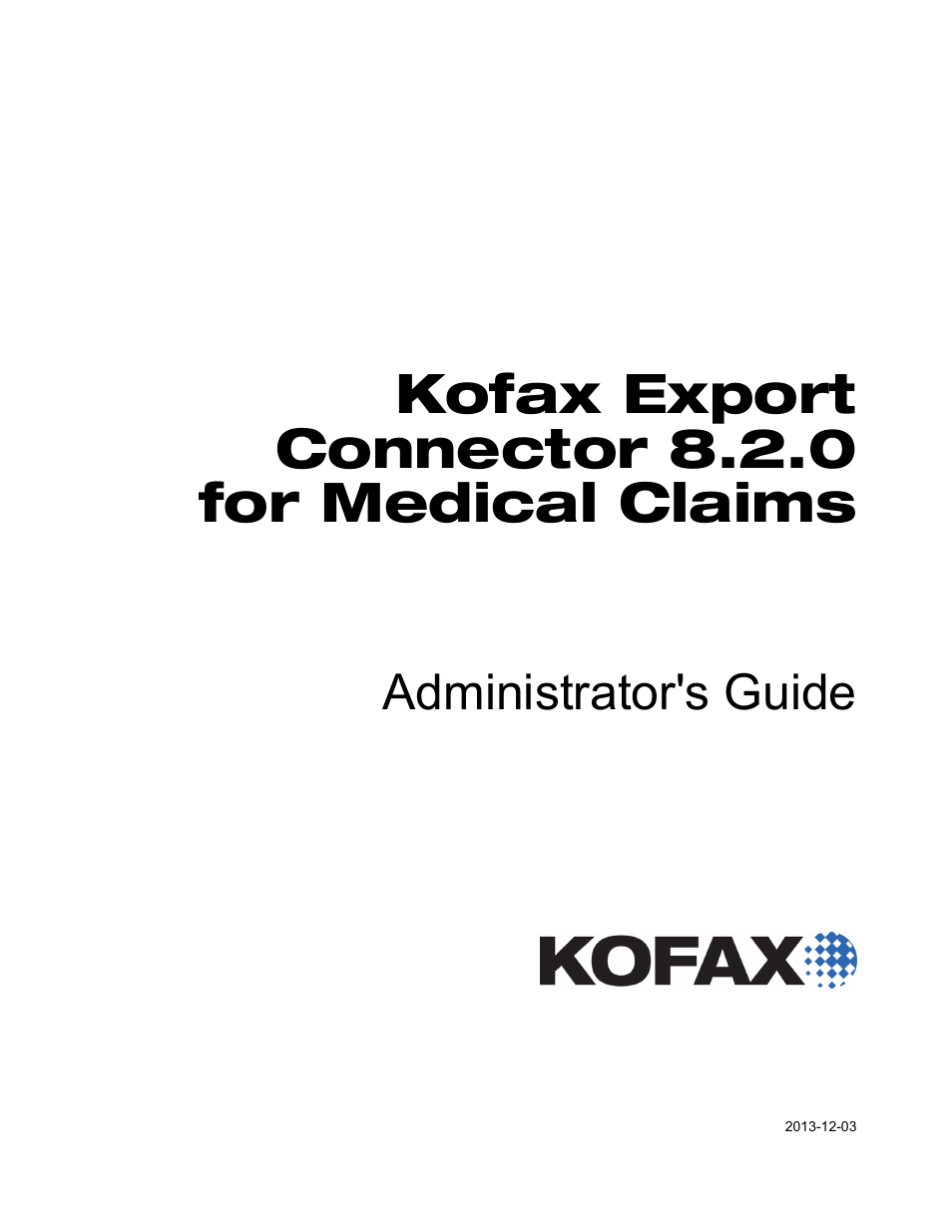 Kofax Export Connector 8.2.0 User Manual | 10 pages