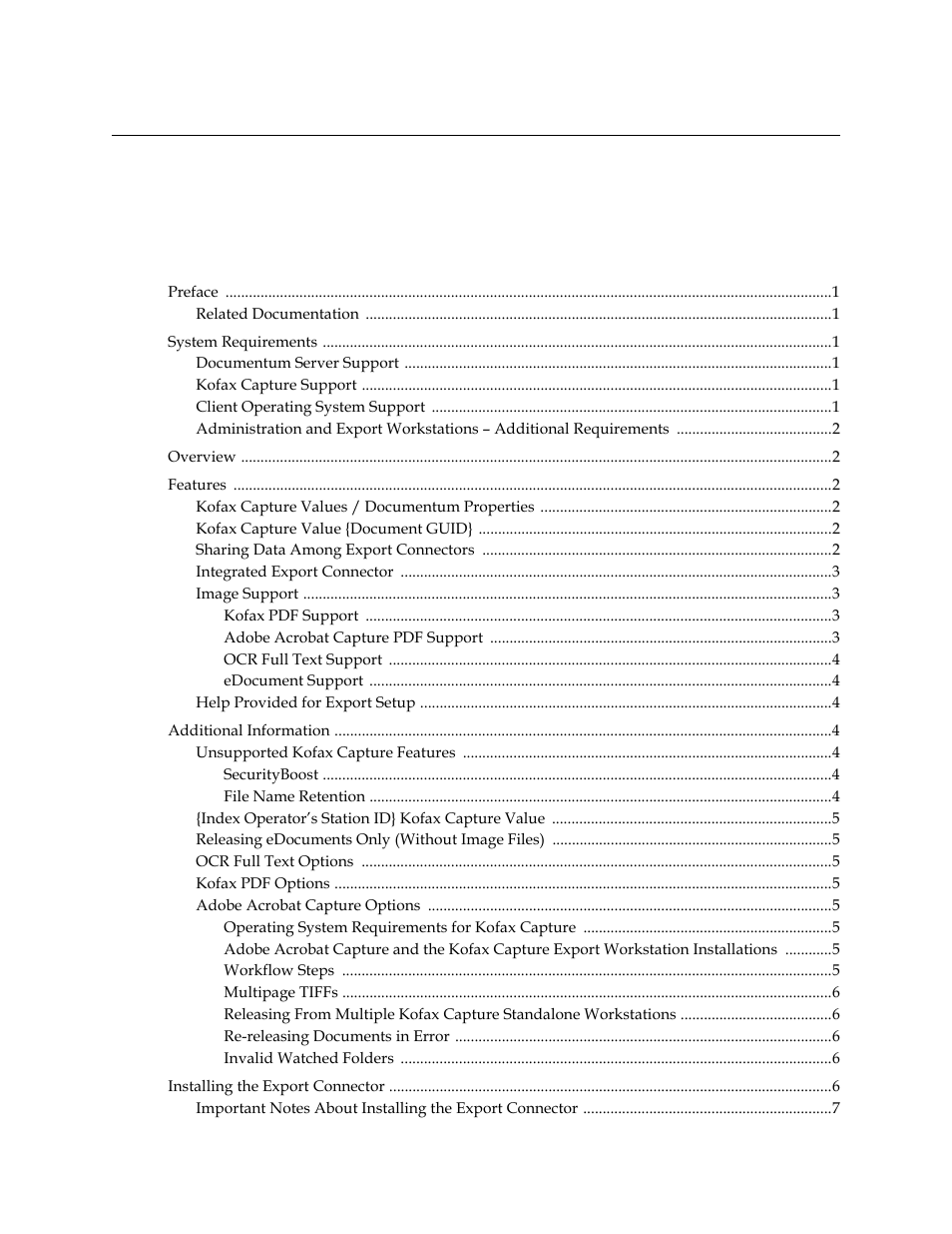 Kofax Capture Export Connector User Manual | Page 3 / 18