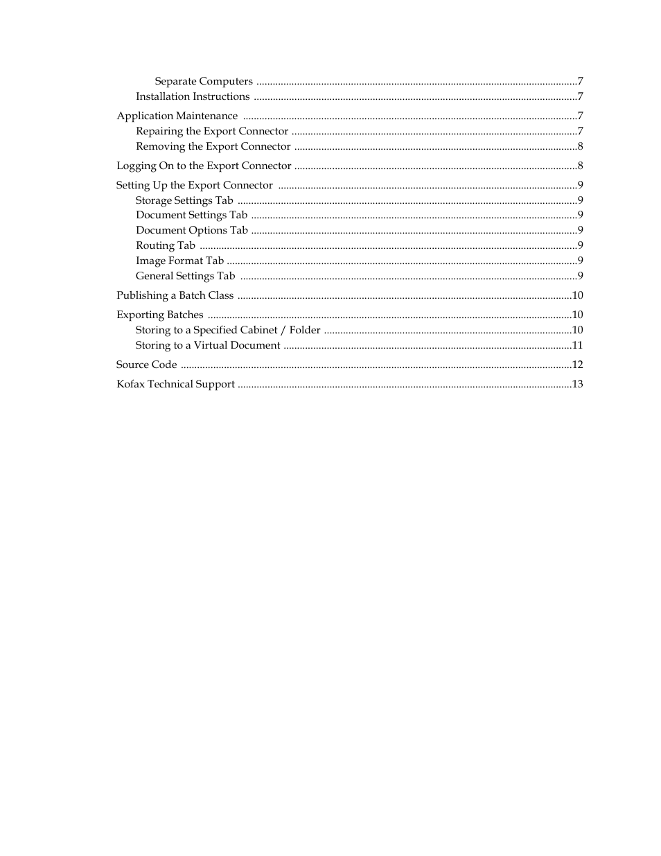 Kofax Capture Export Connector User Manual | Page 4 / 18