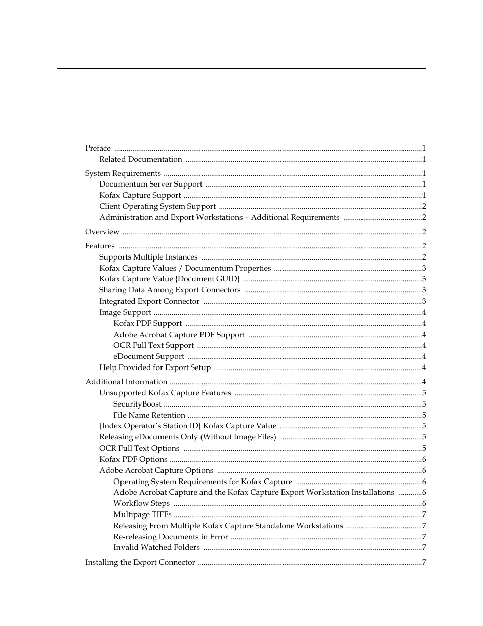 Kofax Capture Export Connector for Documentum 6.7 User Manual | Page 3 / 18