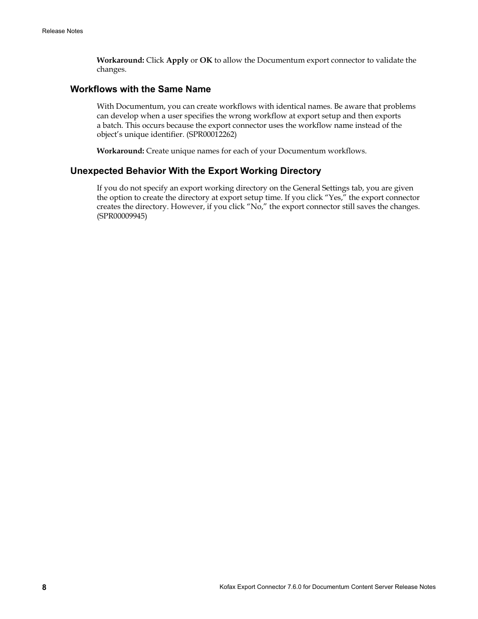 Workflows with the same name | Kofax Export Connector 7.6.0 User Manual | Page 8 / 8