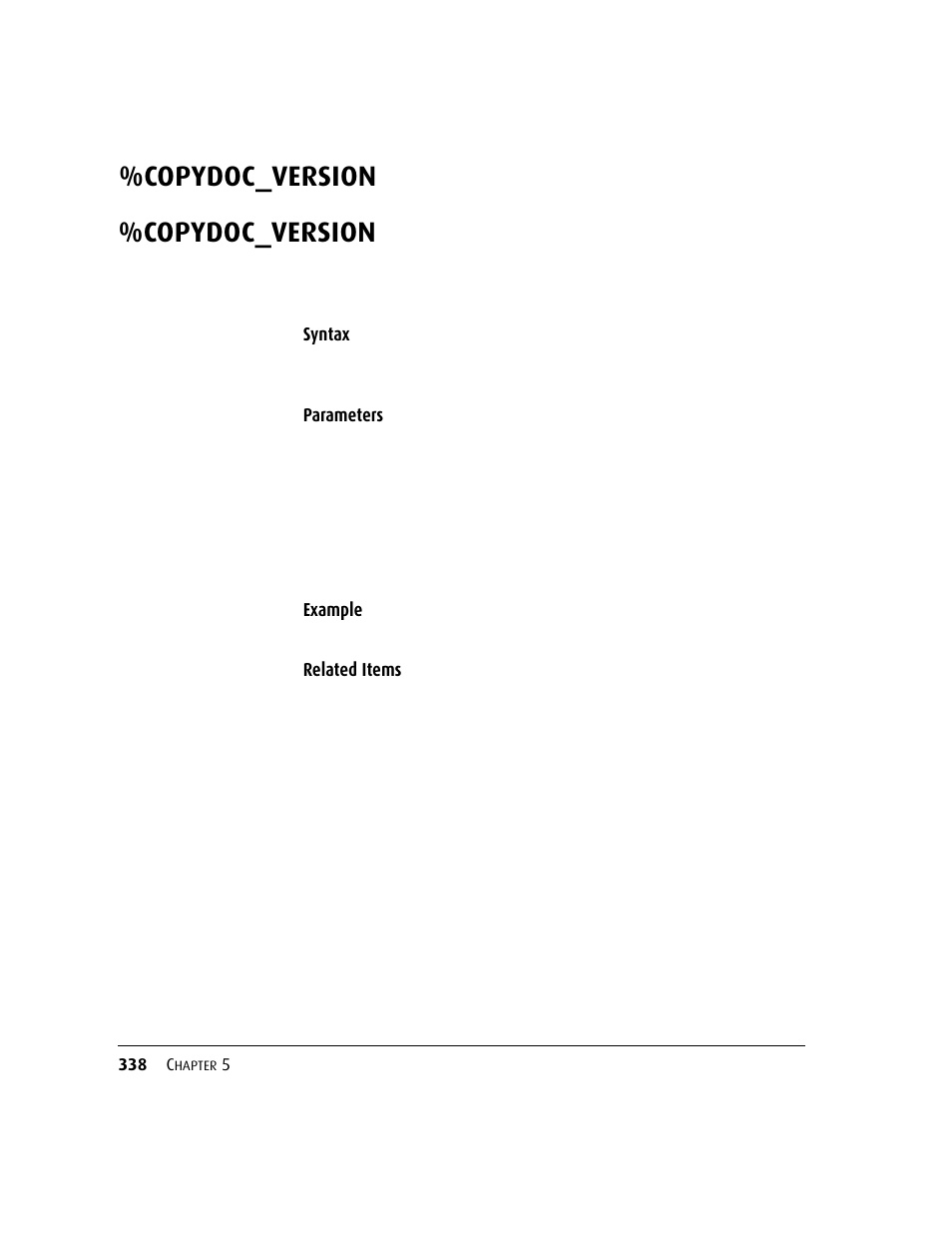 Copydoc_version, Copydoc_version 338 | Kofax DM API User Manual | Page 358 / 528