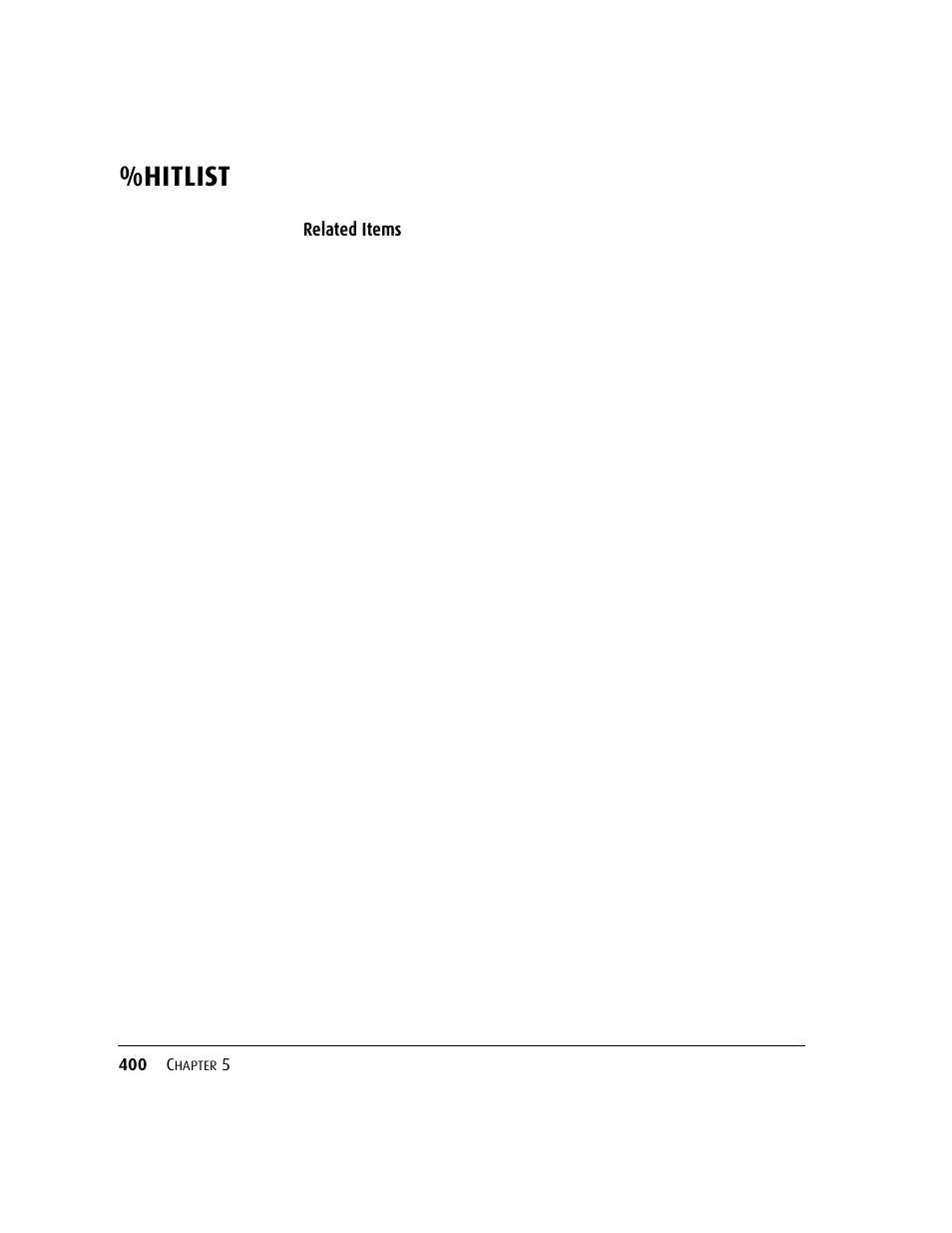 Hitlist | Kofax DM API User Manual | Page 420 / 528
