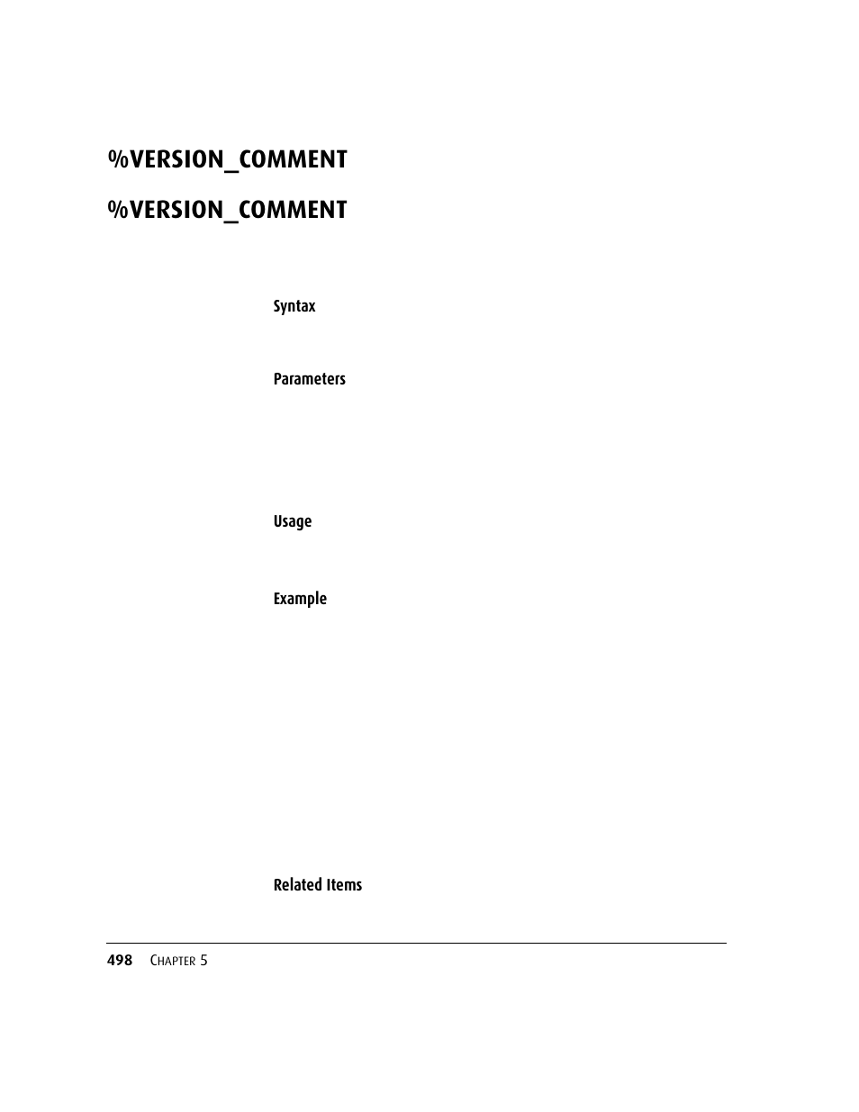 Version_comment, Version_comment 49 | Kofax DM API User Manual | Page 518 / 528